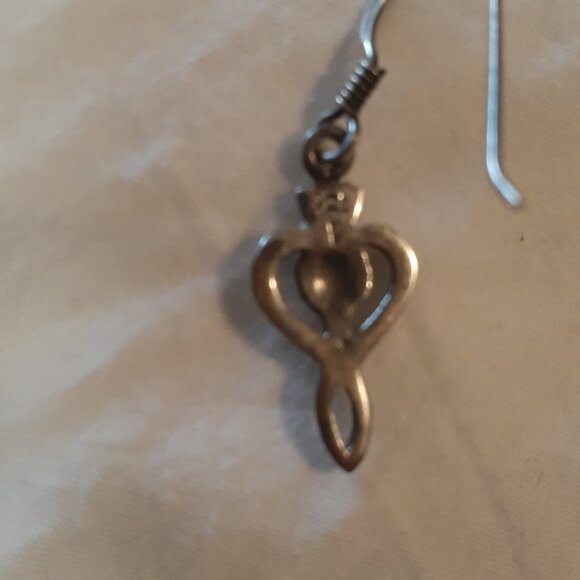 Celtic Scottish Thistle 925 Silver Drop Earrings - Picture 3 of 5